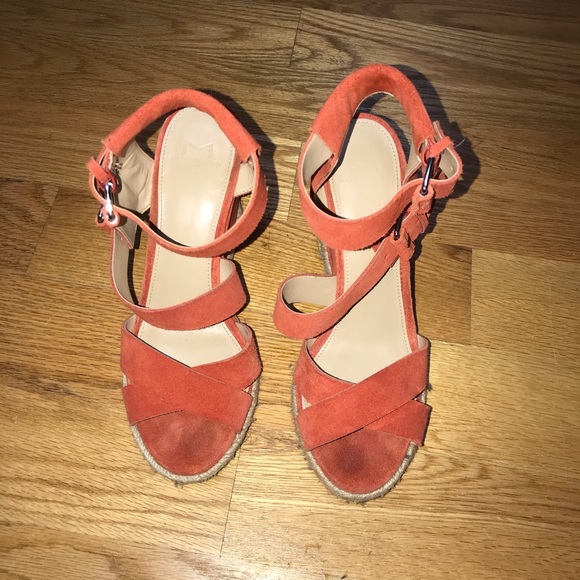 Red/Orange Marc Fisher Wedges - Picture 2 of 4